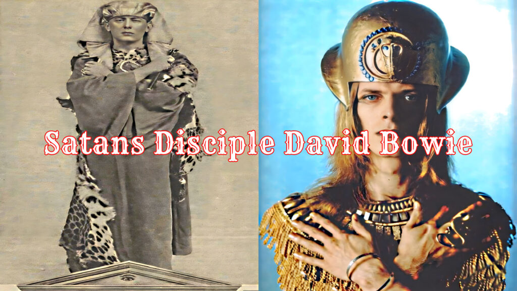 Aleister Crowley And David Bowie golden dawn secret society satanism occult illuminati symbols