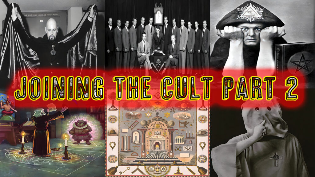 Joining The Cult Part 2 occult freemason satanists aleister crowley anton lavey john dee summoning a demon with skull and bones all represented in The Popular Cult