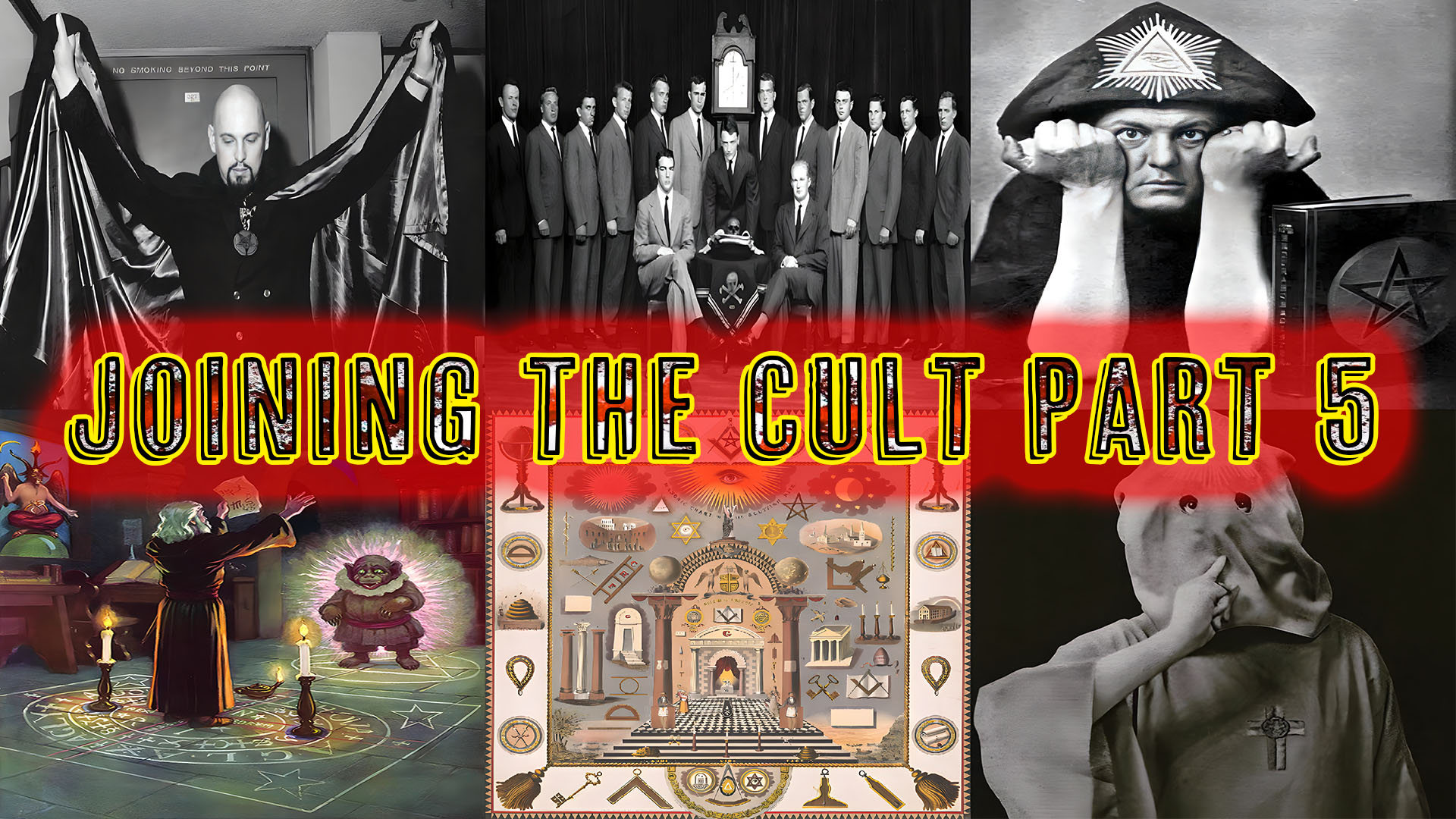 Joining The Cult Part 5 occult freemason satanists aleister crowley anton lavey john dee summoning a demon with skull and bones all represented in The Popular Cult