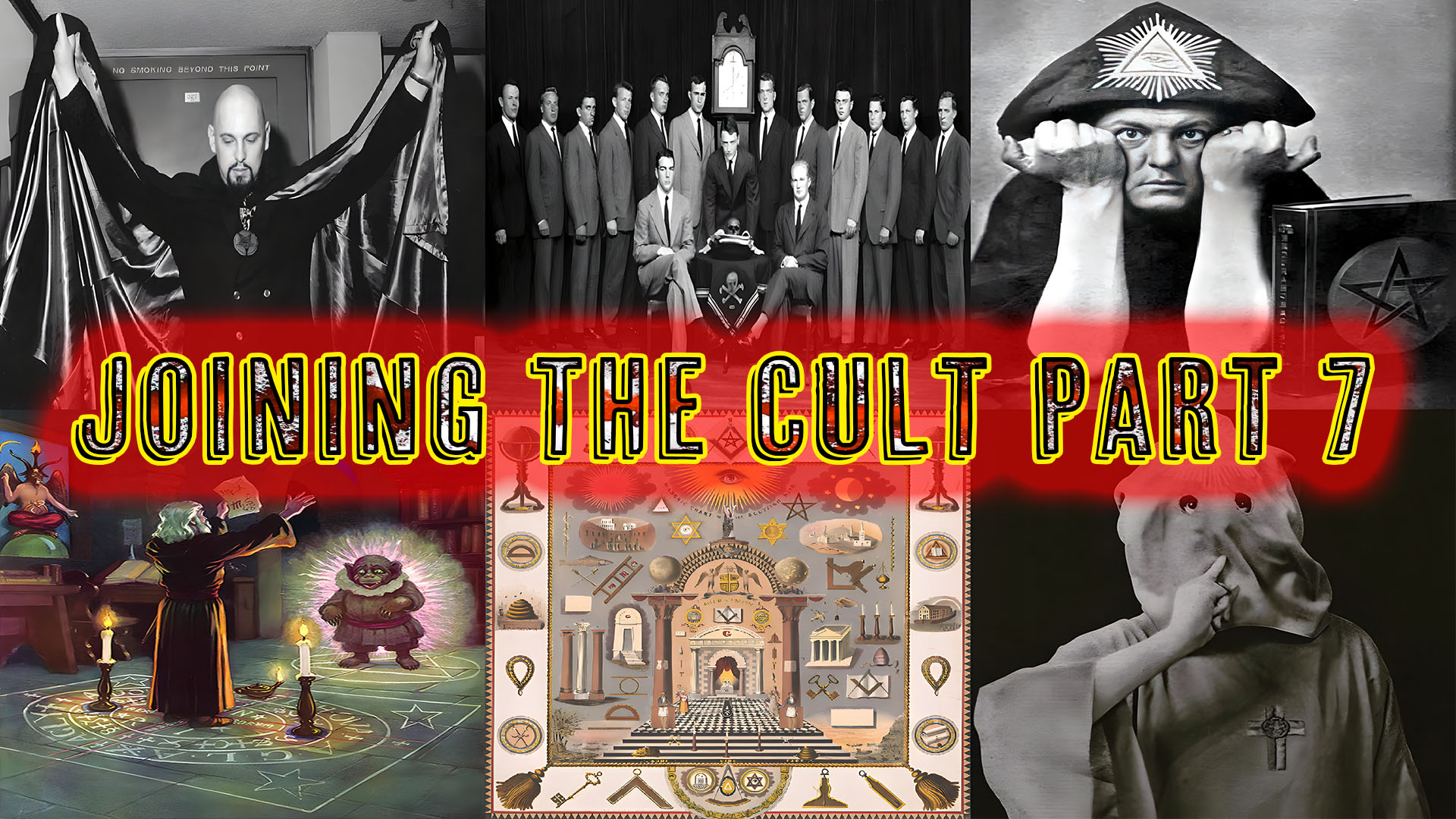 Joining The Cult Part 7 occult freemason satanists aleister crowley anton lavey john dee summoning a demon with skull and bones all represented in The Popular Cult