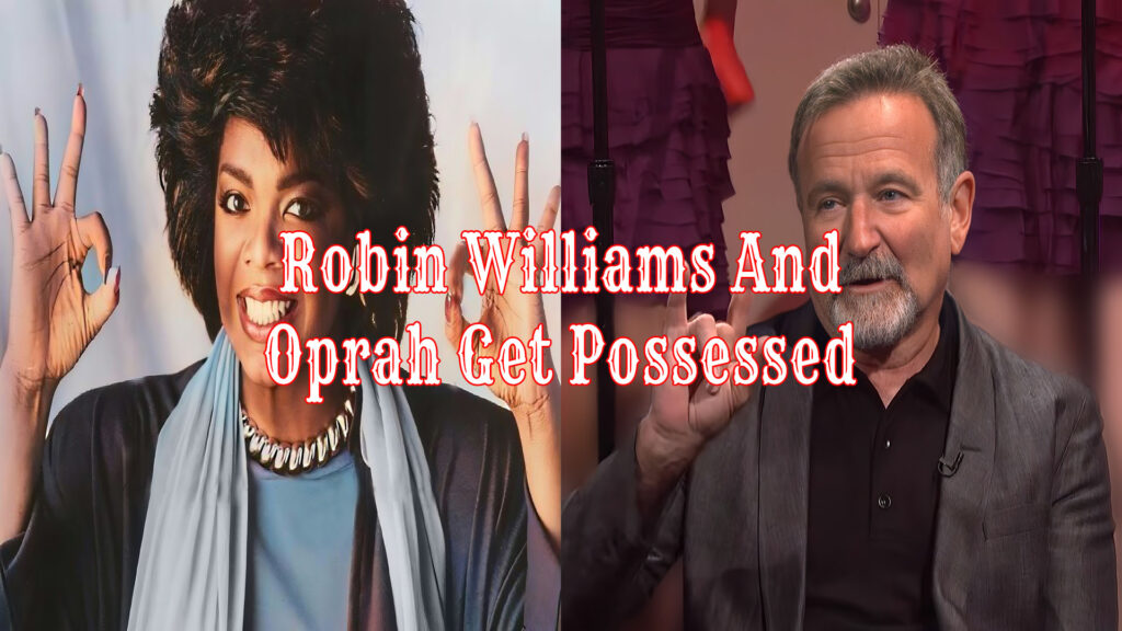 Oprah and Robin Williams making occult satanic illuminati hand signs