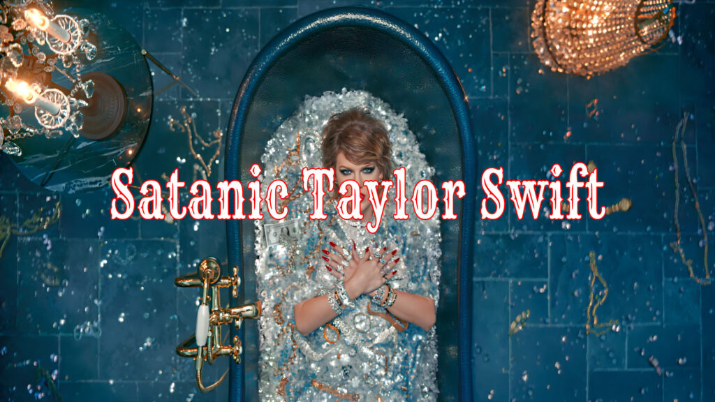 Taylor Swift lays in bath tub mocking baptism as she promotes satanic themes in her music videos