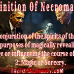 definition of necromancy conjuration of the spirits of the dead for purposes of magically revealing the future or influencing the course of events magic sorcery