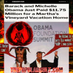 barack michelle michael obama foundation climate change hypocrites baphomet