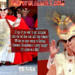 pope benedict john paul inverted cross curse sign of the horns illuminati signs symbols secret society freemasons occult satanic famous celebrity hollywood elite memes baphomet