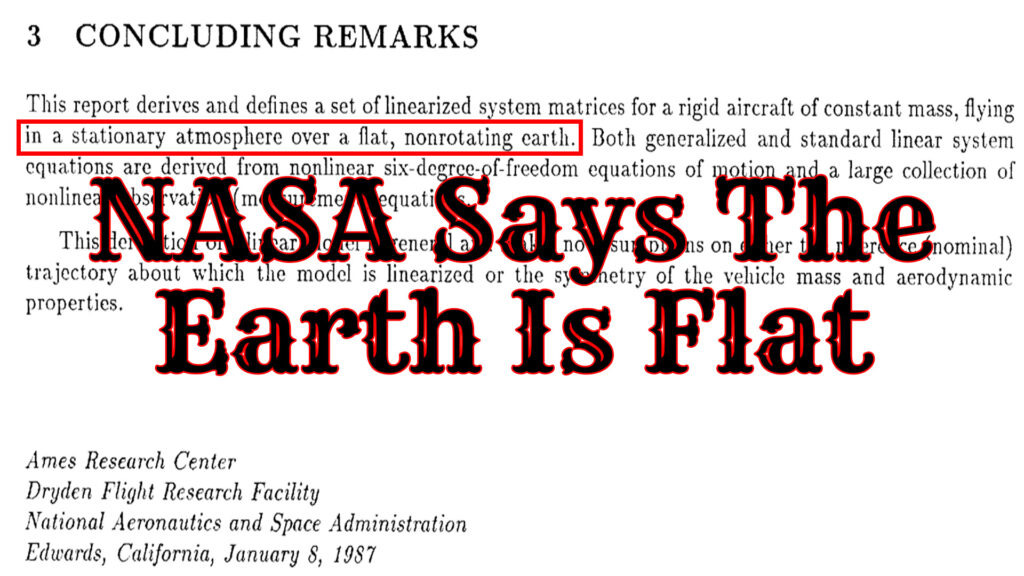 Nasa Says The Earth Is Flat classified documents